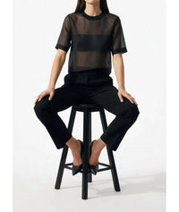 Exquise - Beaded Crewneck Blouse