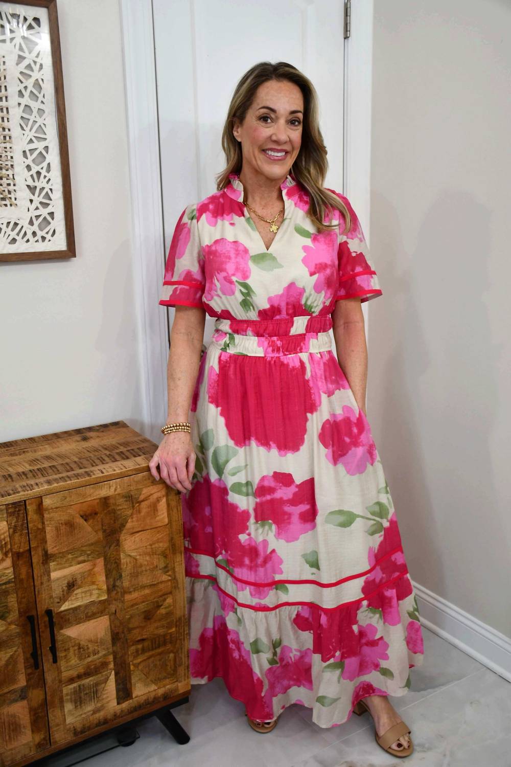She + Sky - Savannah Floral Midi Dress