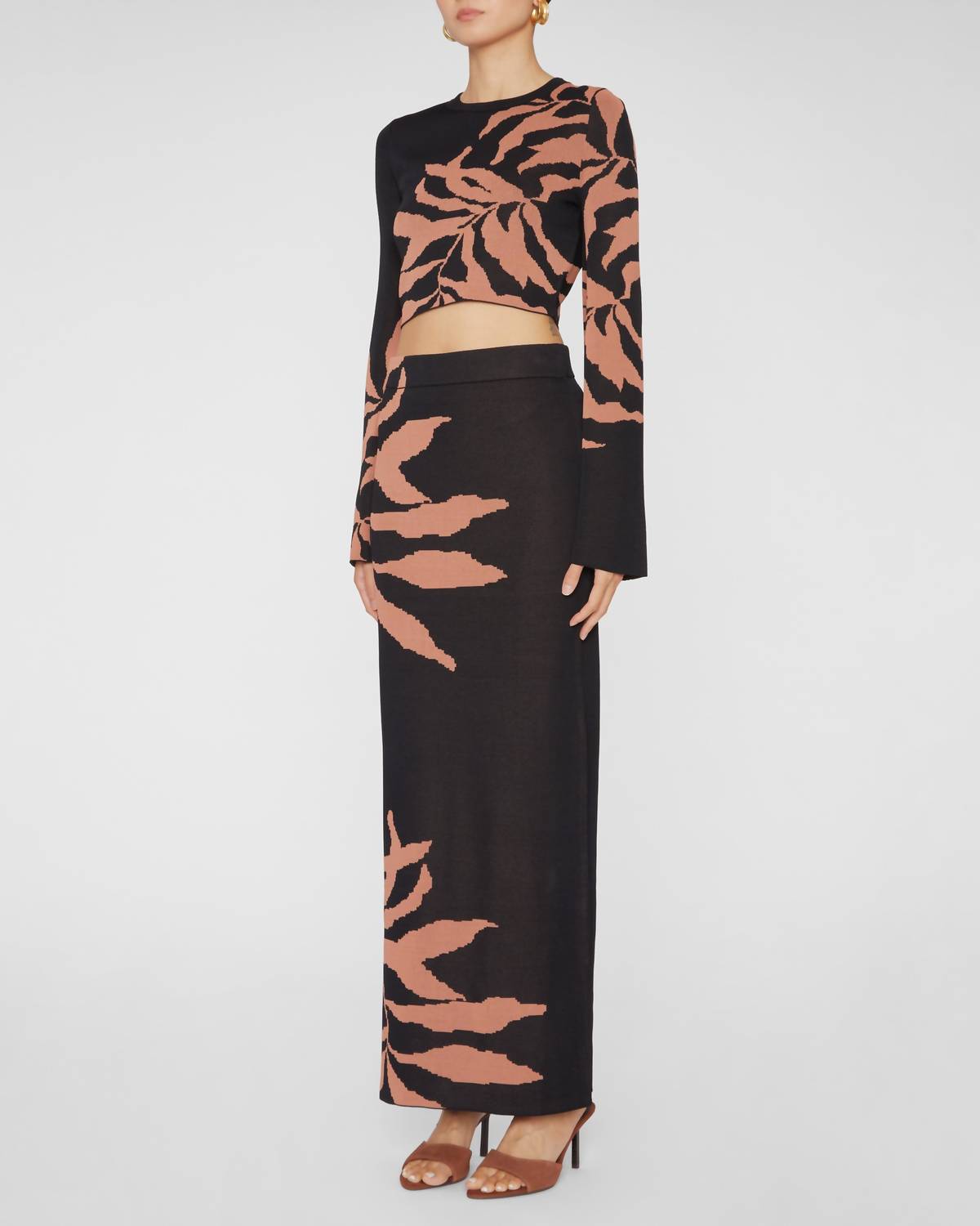 Misa Los Angeles Amila Top in fernal glow - women's shirt - detail view