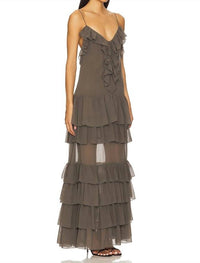 RONNY KOBO Giselle Dress in pebble - women's dress - detail view
