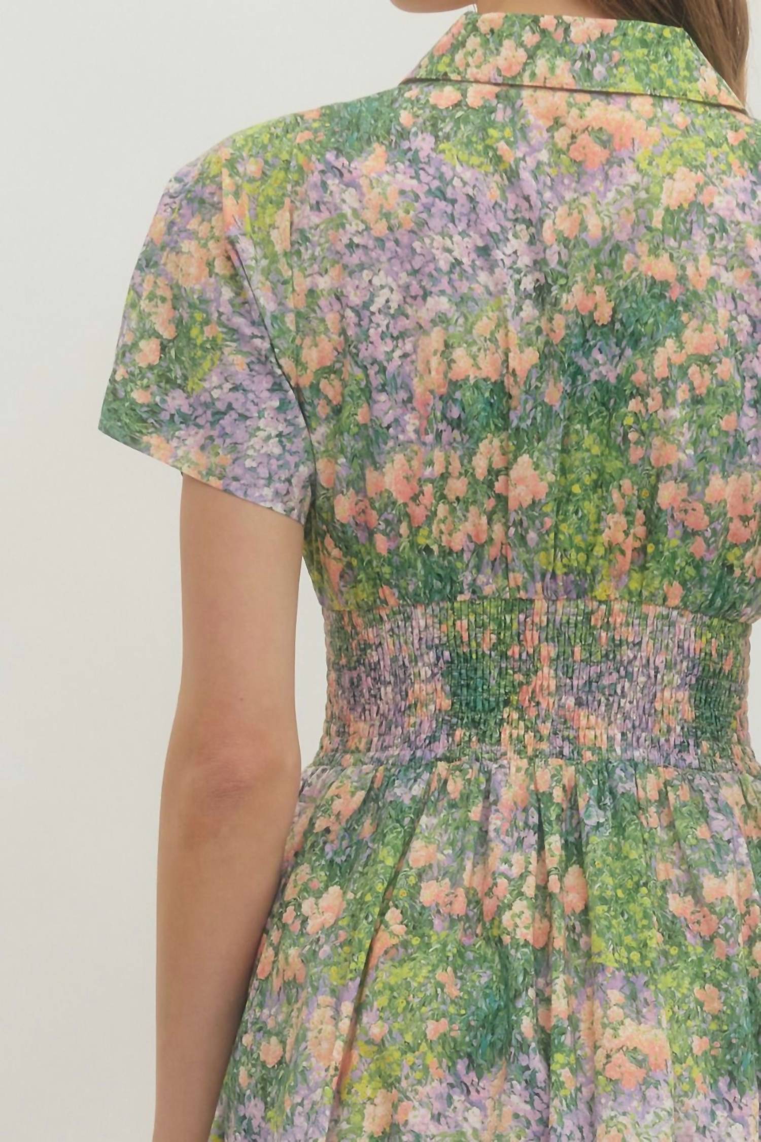 Entro - Impressionist Midi Dress