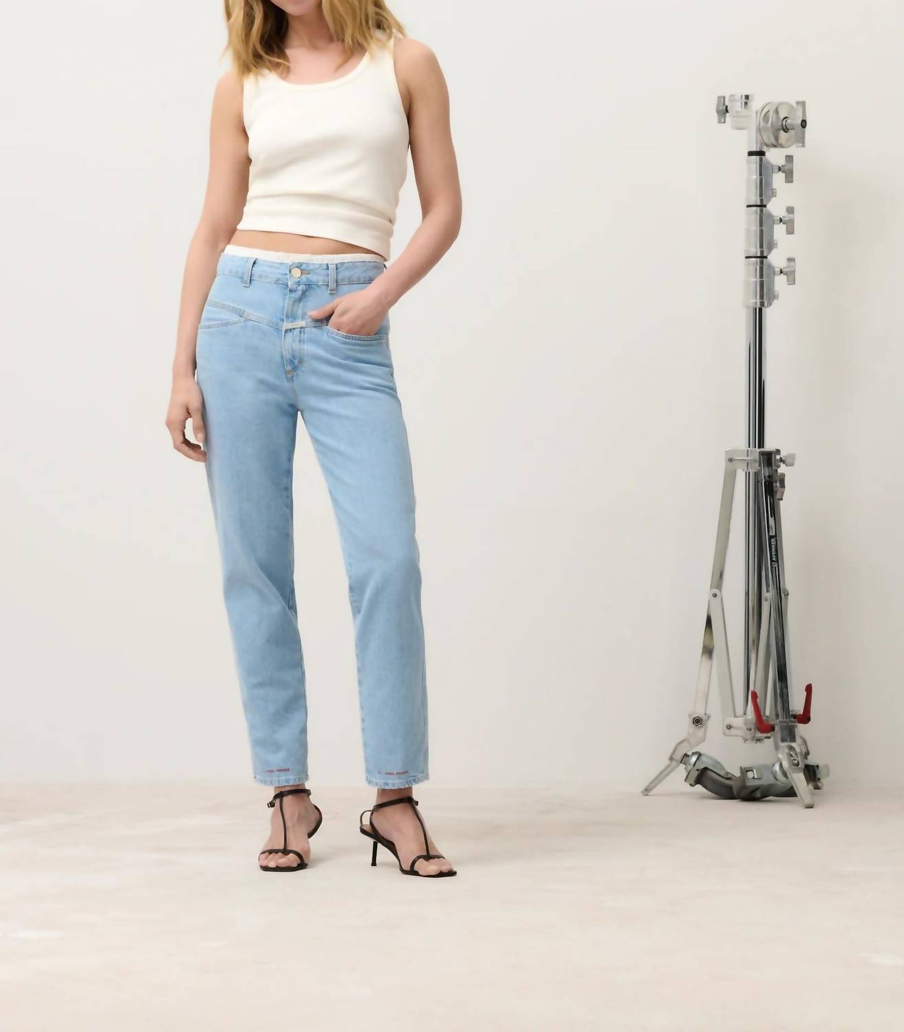 CLOSED Classic Tank Top in ivory - women's tank top - view 5