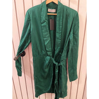 Stillwater Women's A-Line Long Sleeves Dress in green - women's dress