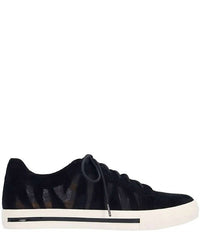 L'amour Des Pieds Women's Keaton Leather Sneakers in black - women's sneaker - detail view
