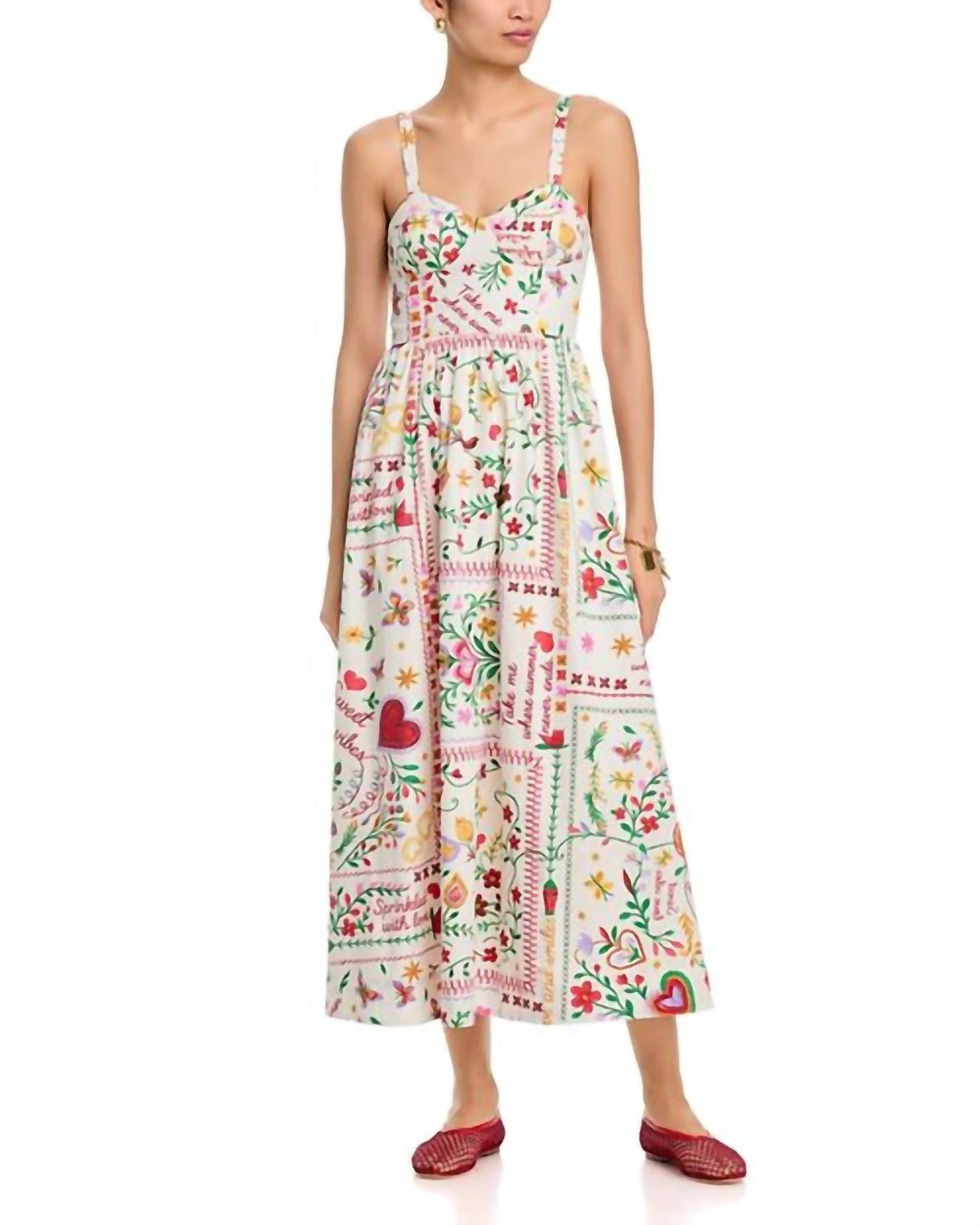 Moon River - Printed Midi Dress