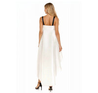 SACHIN & BABI Lura Dress Bow High-low Dress in white black - women's dress - detail view