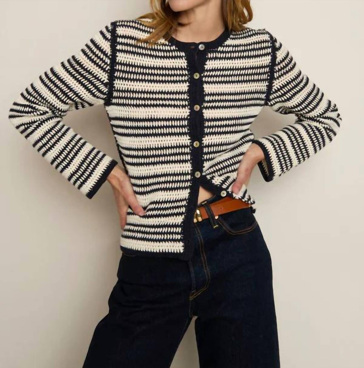 Nation Ltd - Courtney Crochet Cardigan