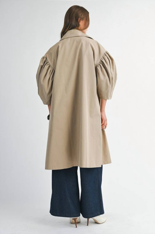 Mable - Classically Modern Scalloped Trench Coat