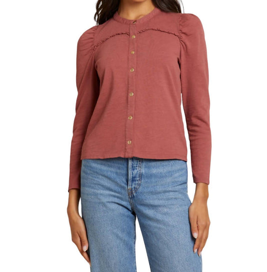 Nation Ltd - JUNIPER FEMME COLLARLESS SHIRT