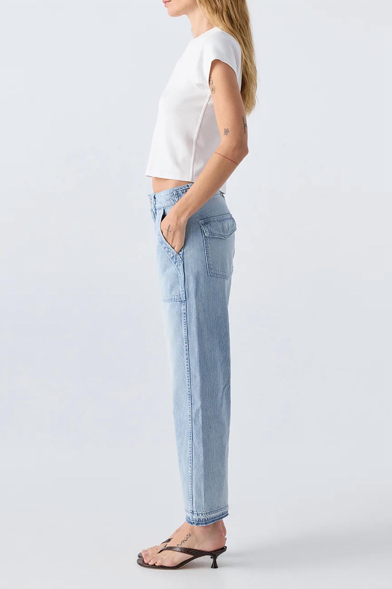 Amo - Easy Army Slouch Crop Jeans