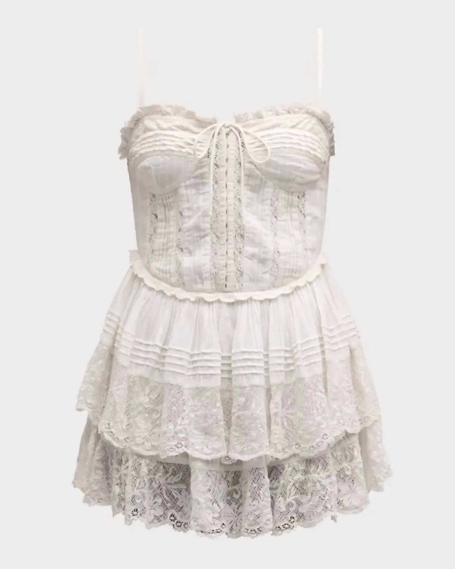 Loveshackfancy - Nerida Bustier Mini Dress