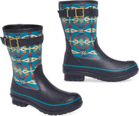PENDLETON Women's Heritage Tucson Rain Boots in blue - women's shoe - detail view