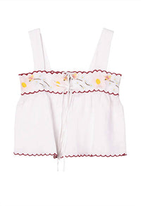Ciao Lucia - Ander Embroidered Top