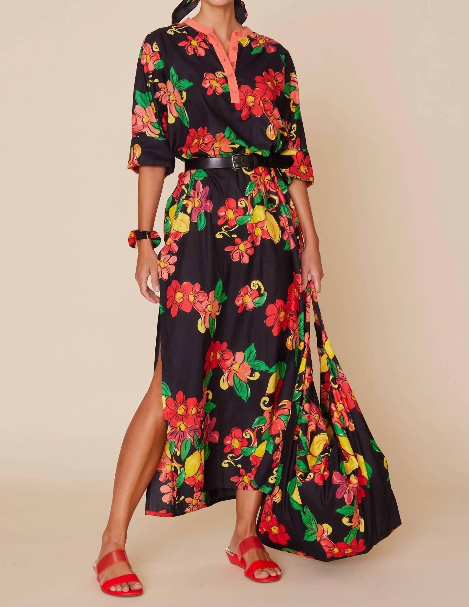Modaposa - Elina Printed Kurta Maxi Dress