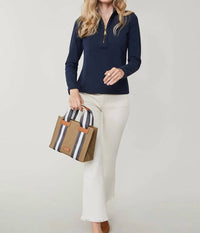 Spartina 449 - Nora Half Zip Long-sleeve Top