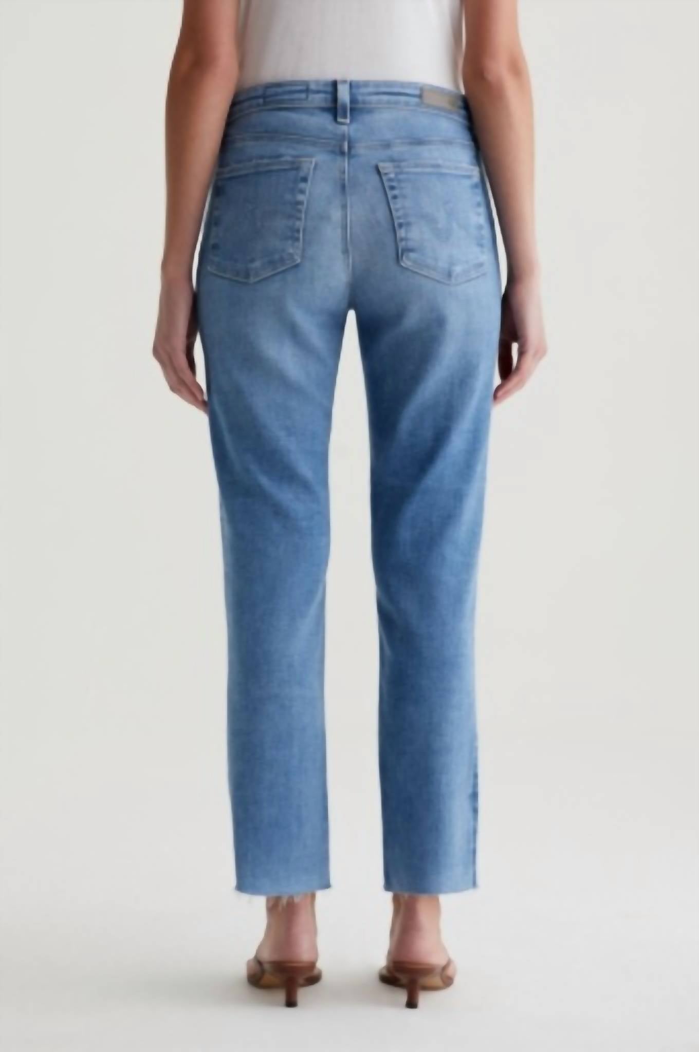 Ag Jeans - Mari Mid Rise Slim Straight Crop Jeans