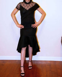 Aomei That Perfect Lace Midi Dress in black - women's dress