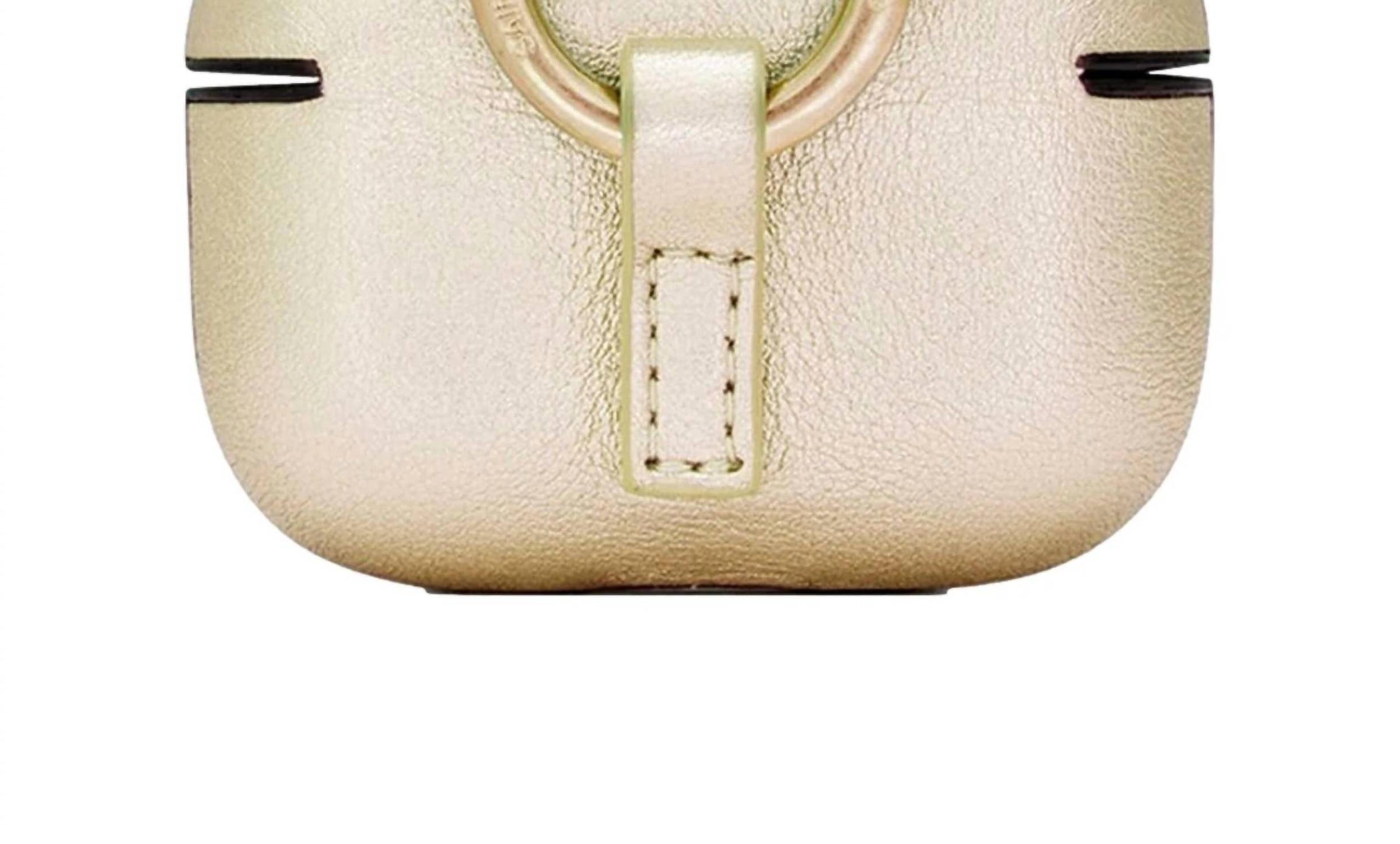 Saint Laurent - Women's Metallic Leather Airpods Pro Case
