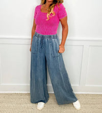 Sage+Fig - Be Someone Special High-rise Wide Leg Jeans