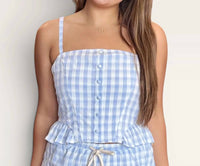 Sadie & Sage - Women's Ruffle Smocked Top