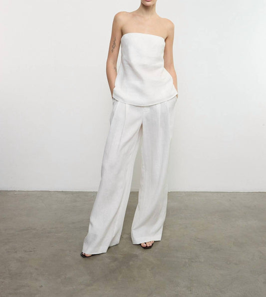 Enza Costa - LINEN STRAPLESS TUNIC