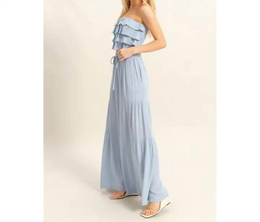 Hyfve - Ruffle Top And Flowy Pants Set