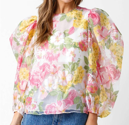 Olivaceous - Lola Organza Blouse