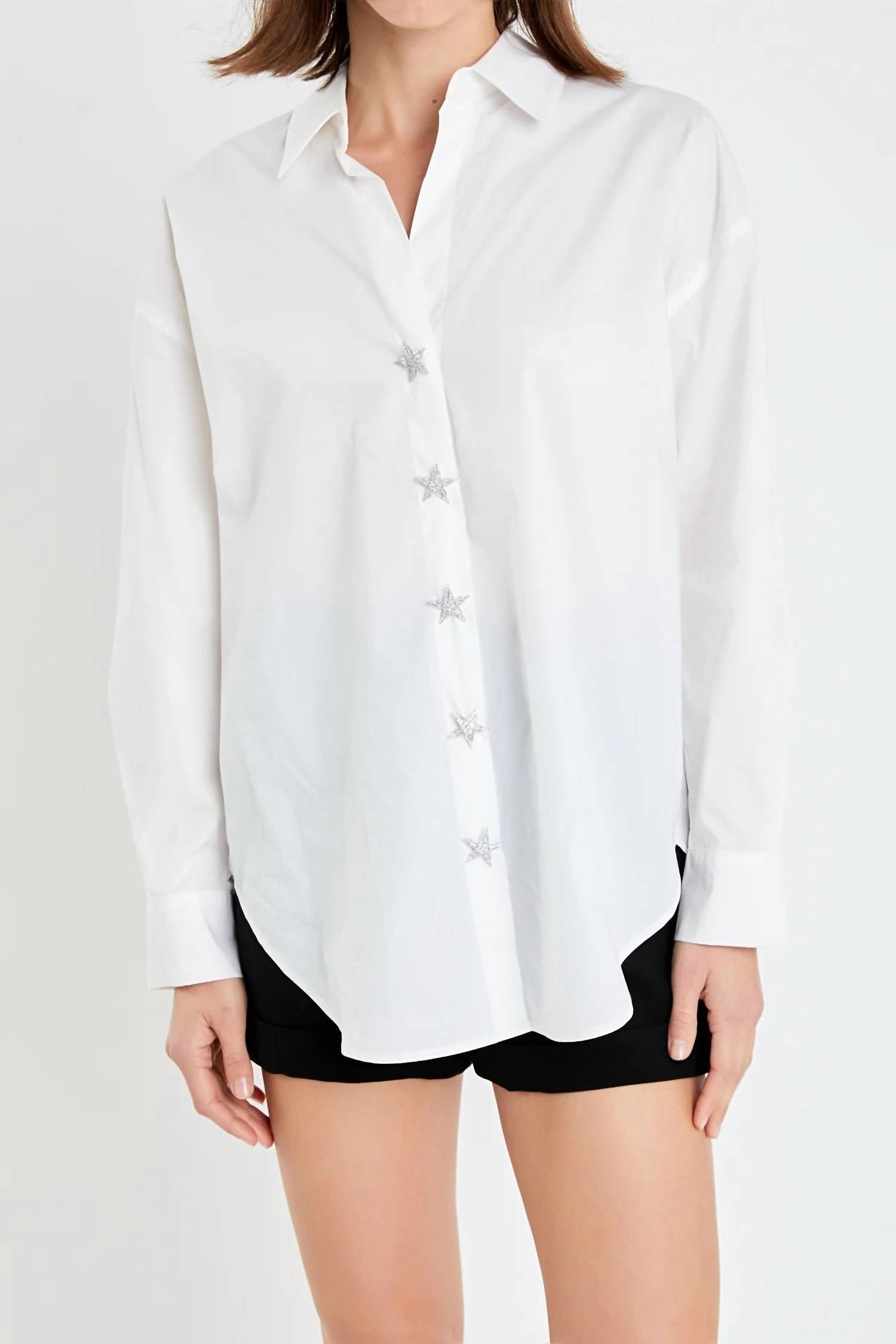 2.7 August Apparel - Women's Oversized Collared Shirt