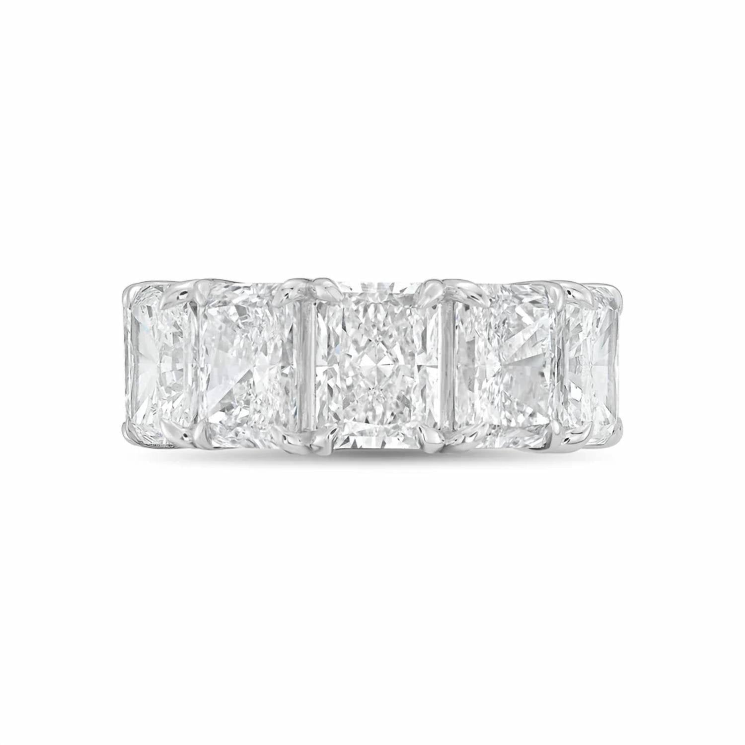 Diana M Jewels - Women's Radiant Lab-Grown Diamond Eternity Band (5.00 Ct) - Statement