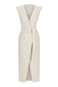Shona Joy - Newman Sleeveless Blazer Midi Dress