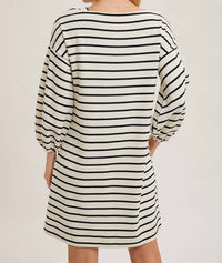 Bluivy - Stripe Knit Mini Dress