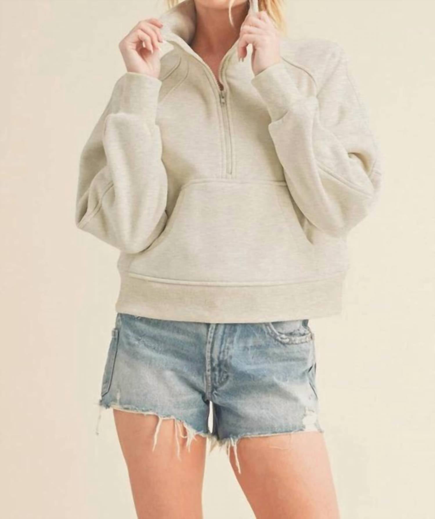 Aemi + Co - Dove Funnel Neck Sweater