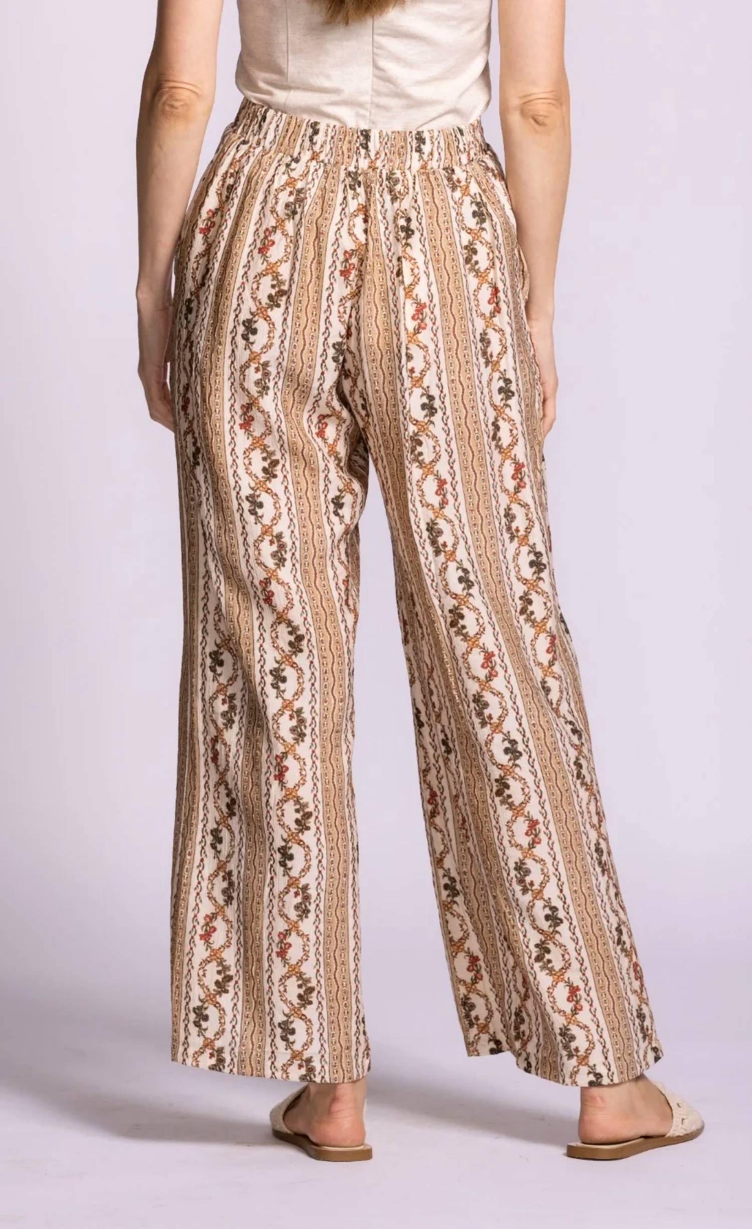 Pink Martini - Teesdale Wide Leg Printed Pants