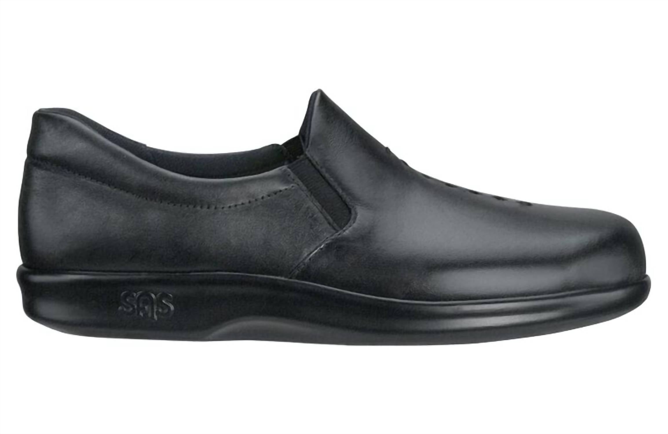 SAS Women's Viva Slip On Loafer in black 1 - women's flats - alternate view