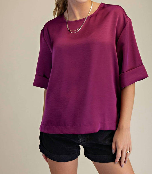 Glam - Second Glances Round Neck Top