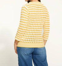 Fdj - 3/4 Sleeve Polo Sweater