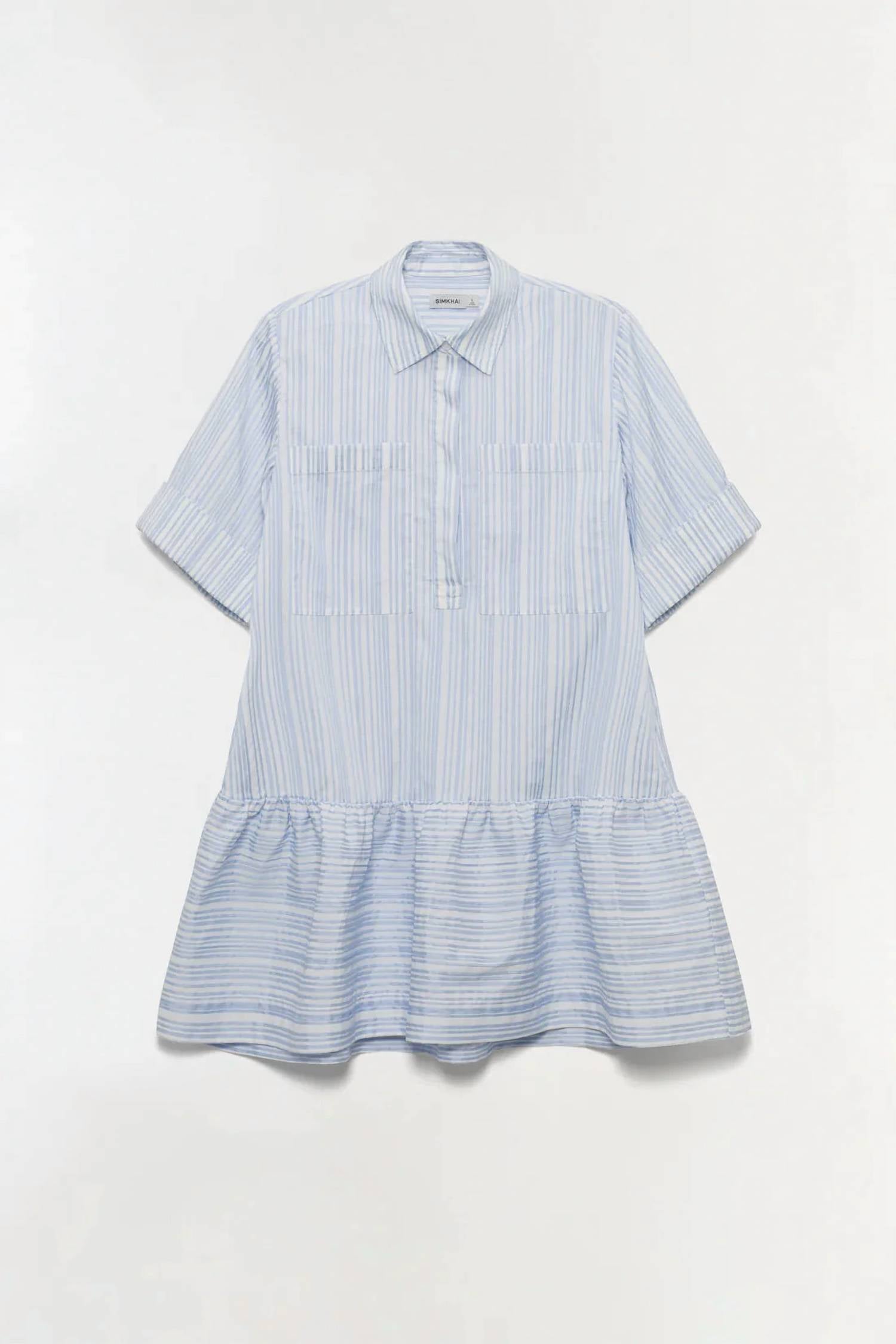 Simkhai - Cris Short Sleeve Shirt Dress