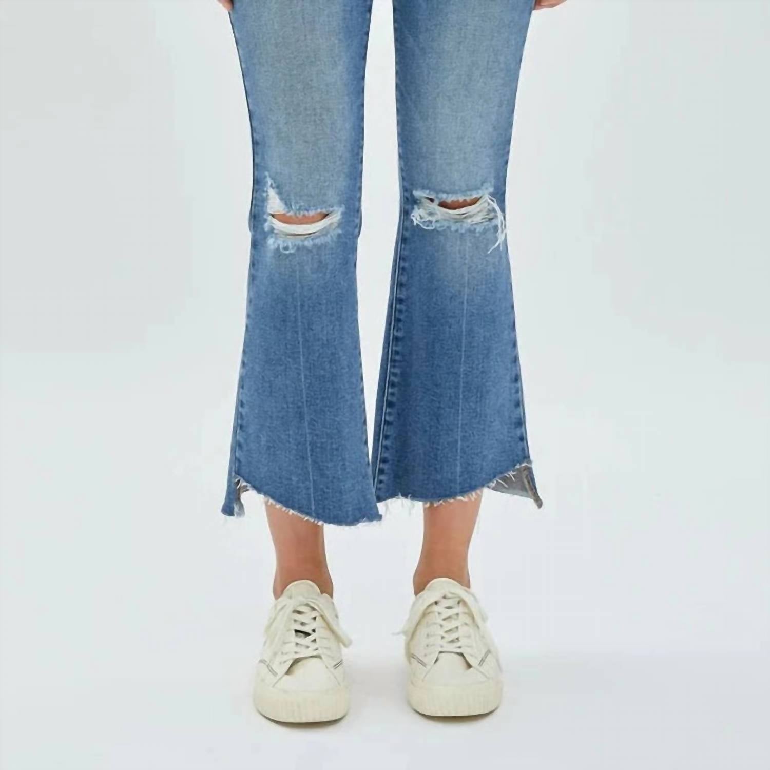 Hidden - Happi Crop Flare With Step Hem Jeans