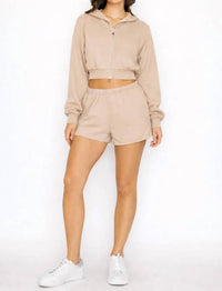 Knit Riot - Cove Crop Zip Hoodie
