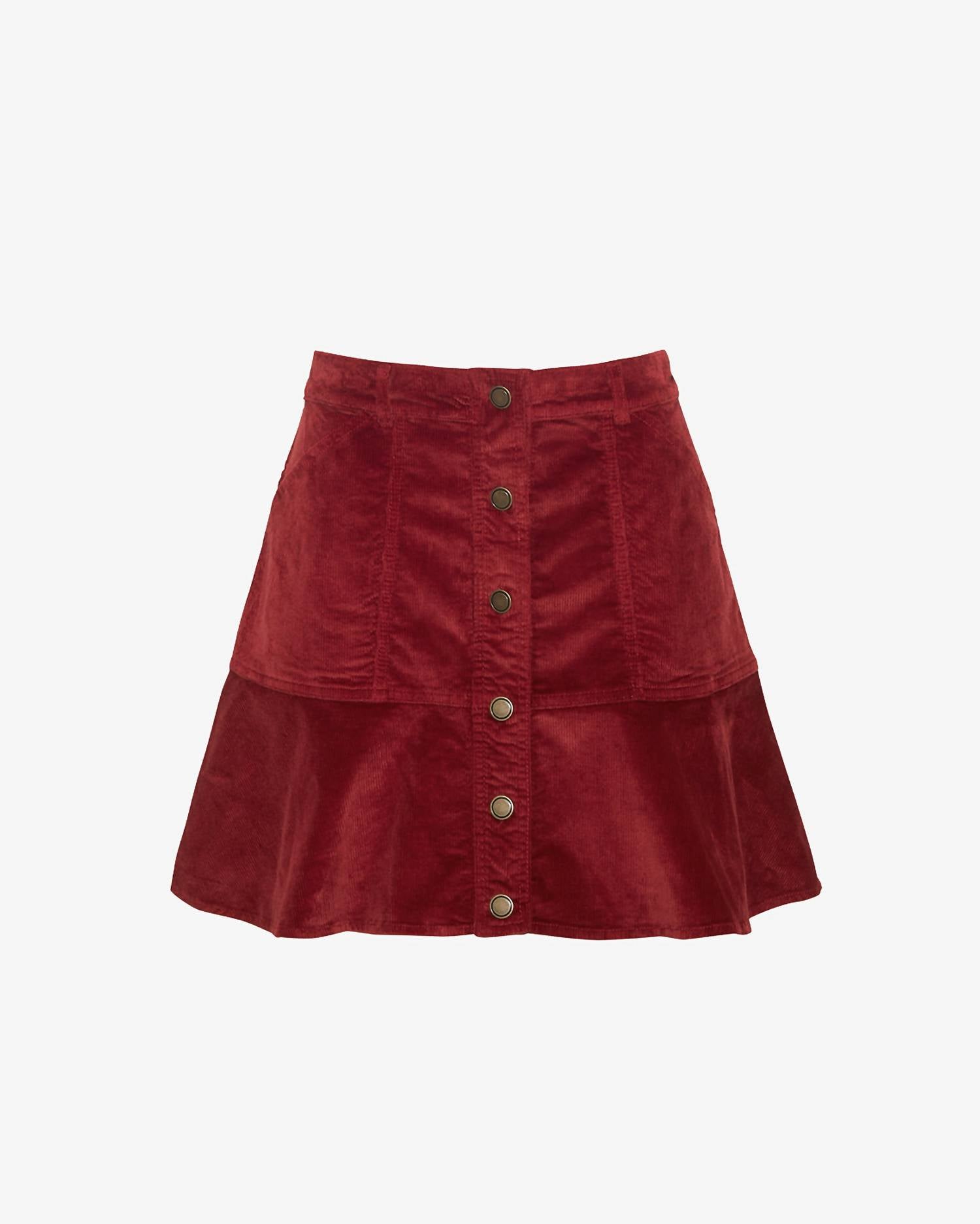 Draper James - Button Front Corduroy Skirt