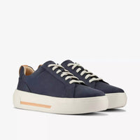 Clarks Women's Hollyhock Walk Shoe in navy nubuck - women's sneaker