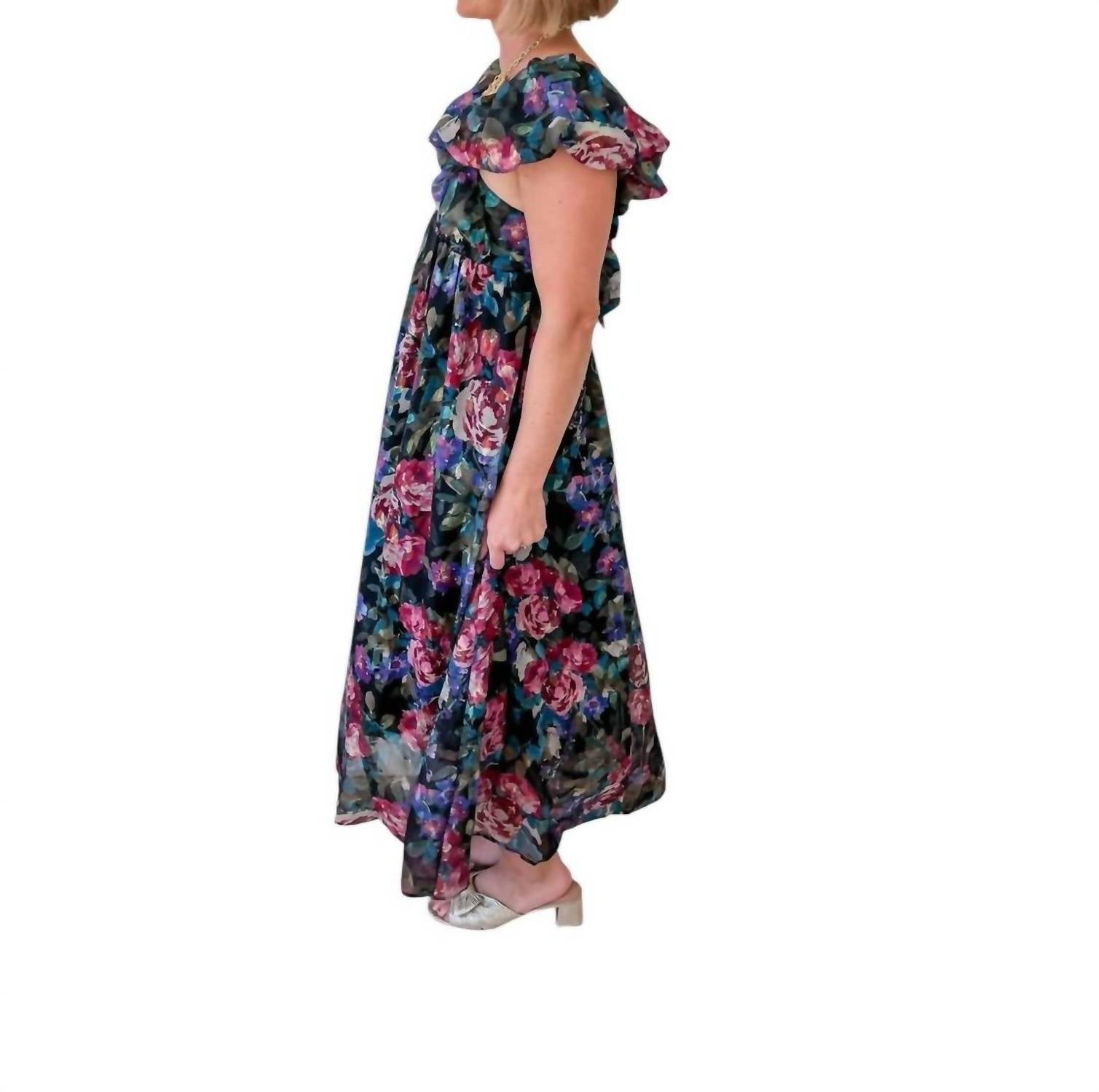 Meet Me In Santorini - Secret Garden Maxi Dress