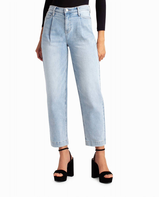 Nicole Miller - Sutton Place High Rise Pleated Taper Jean