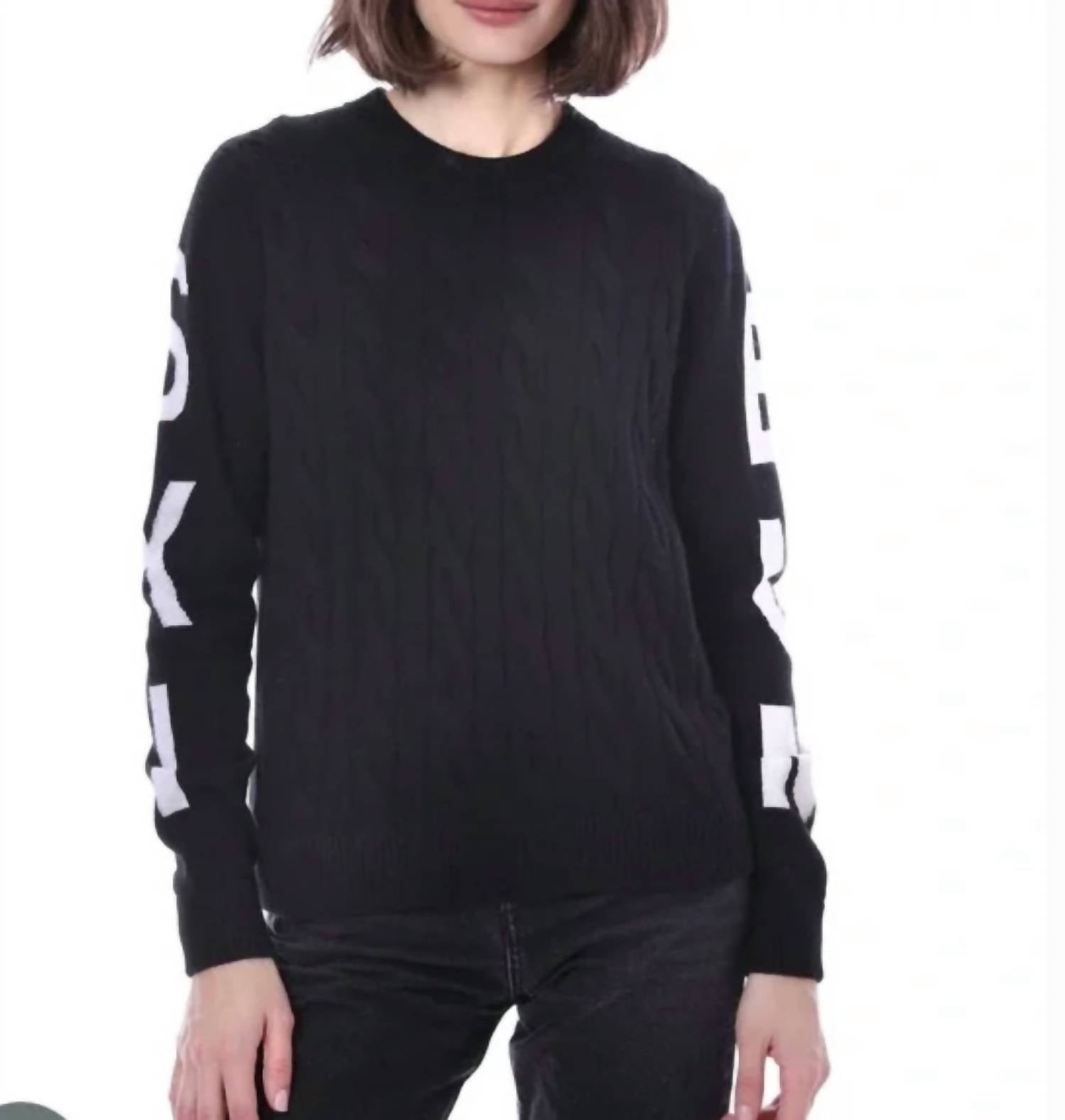 Minnie Rose - Ski Bum Cable Crewneck Sweater