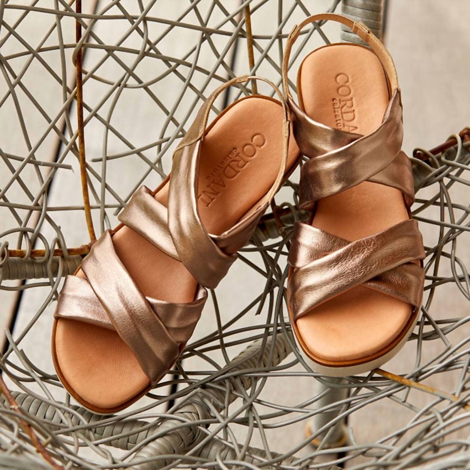 Cordani - Women's Margo Criss Cross Sling Back Sandals