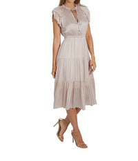 Love Token - Pamela Ruffle Trim Midi Dress