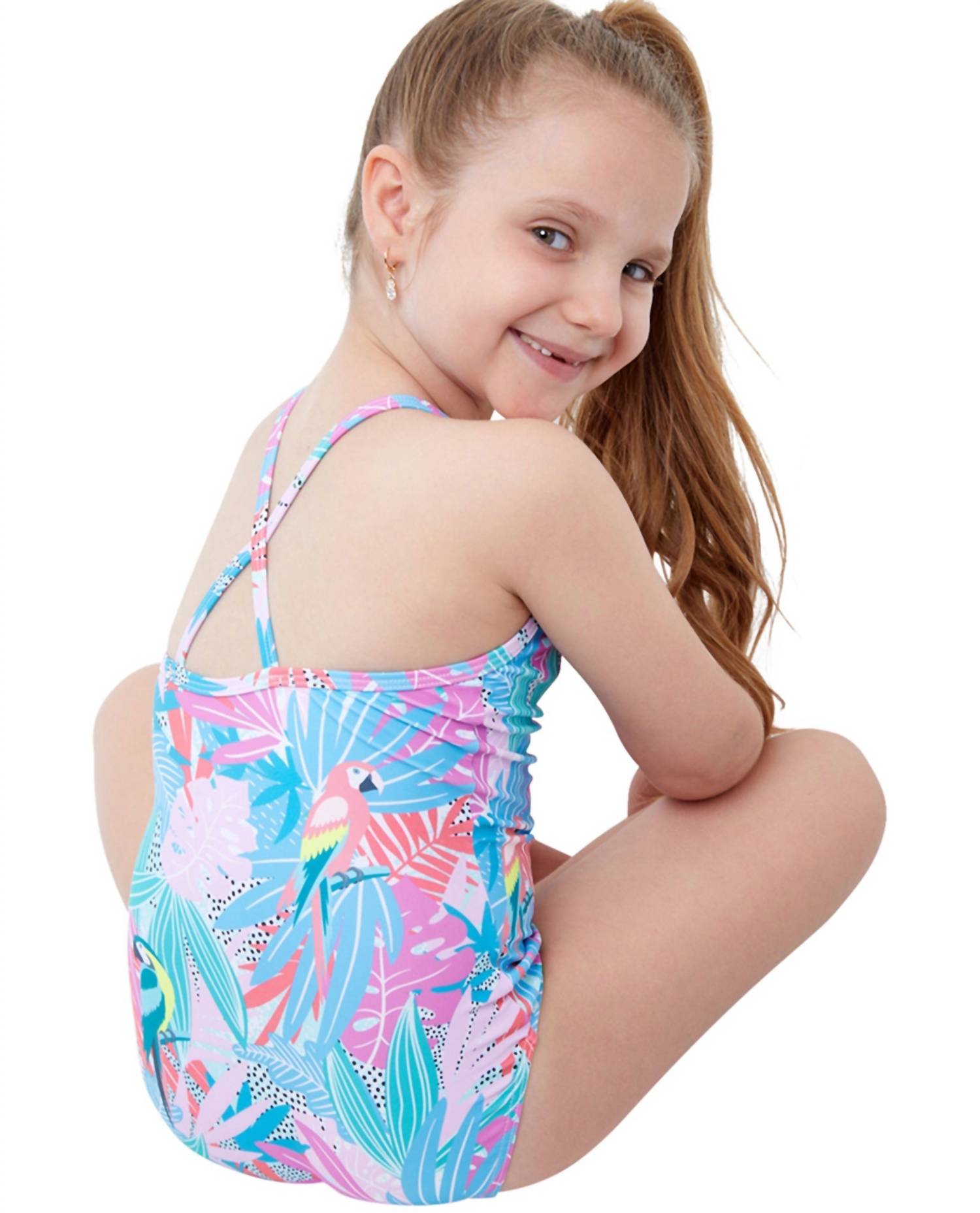 Gottex - Kids Girls Round Neck One Piece Swimsuit