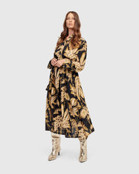 ALEMBIKA Shirley Shirt Dress in bouquet - women's dress - alternate view