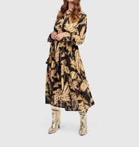 ALEMBIKA Shirley Shirt Dress in bouquet - women's dress - detail view