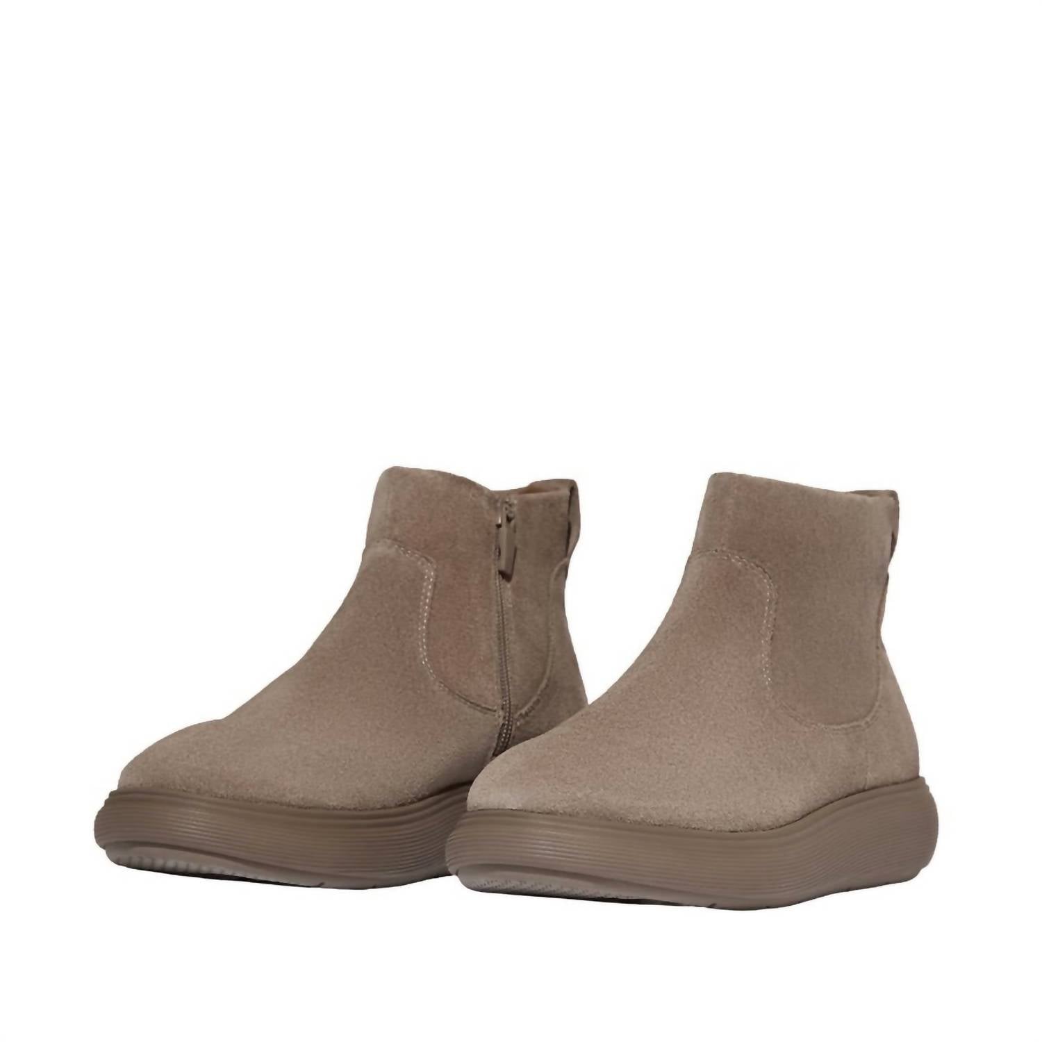 Fitflop - Women's Iq-comff Suede Zip Bootie